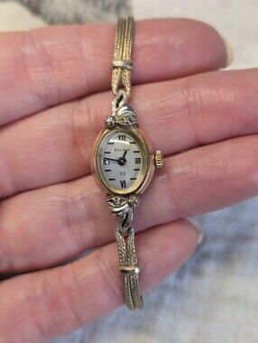 Bulova Ladies Rolled Gold and Silver Two-Tone Bracelet Watch